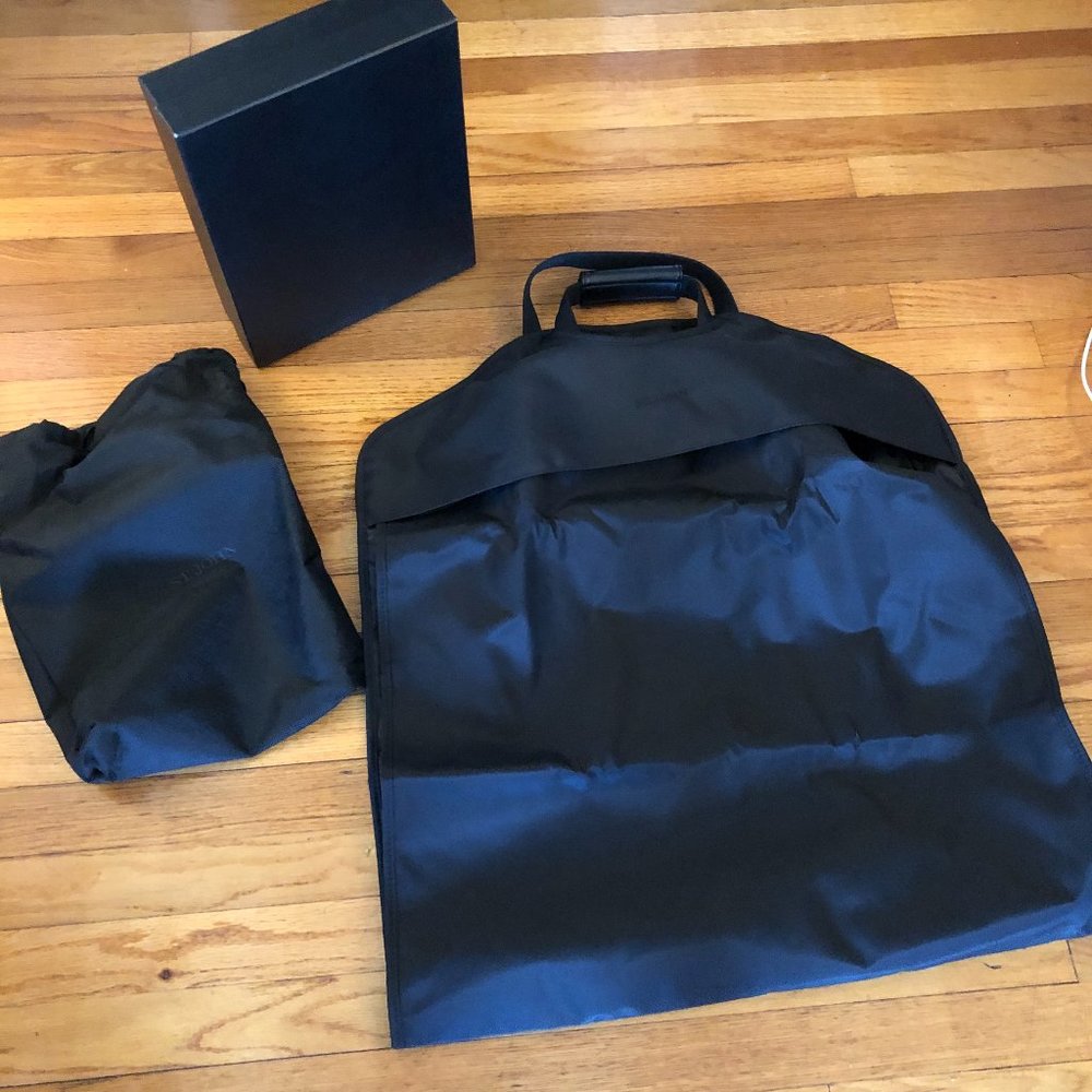 Rare Vintage St. John Black Garment Bag Set | NWOT | Dust Bag & Gift Box